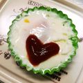 クック7JUYKC☆'s cooksnap of when they made 弁当 簡単 レンジでチンゆで卵.