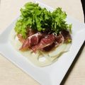 mikaxia's cooksnap of when they made デパ地下風☆*:.蓮根と生ハムの豆サラダ.