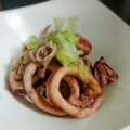 もかにゃんっこ's cooksnap of when they made ✥イカとえのきのぽん酢焼✥.