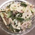 はなはなはなよ's cooksnap of when they made めんつゆで簡単♪ピリ辛レンコンサラダ♡.