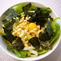 runa10's cooksnap of when they made ♡超簡単・レタス揚げ玉冷やし麺♡.