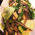 JHmommy's cooksnap of when they made 油揚げと蒟蒻のオイスターソース炒め.