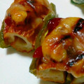 はなのかくめいじ's cooksnap of when they made 簡単！まるごとピーマンのピザ風！.