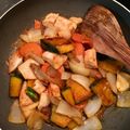 ごはん美味しかった's cooksnap of when they made 南瓜とゴボウの鶏甘酢〜酢豚風.