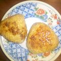1212アイス's cooksnap of when they made フライパンで簡単甘みそ焼きおにぎり☆.