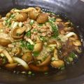 *nana*'s cooksnap of when they made 簡単 温か辛味おろしなめこ納豆そば.