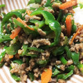 クックZK4ET0☆'s cooksnap of when they made 簡単！豚ひき肉で青椒肉絲風炒め.