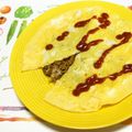 おはなすき's cooksnap of when they made そばめしオムライス.