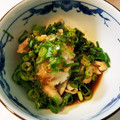 むぎkitchen's cooksnap of when they made 鶏皮と大根おろしのポン酢和え.
