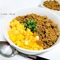 ねっちゃんっ's cooksnap of when they made ヘルシー☆高野豆腐入りそぼろ丼.