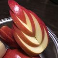 鈴木's cooksnap of when they made りんごの切り方 フルーツアート 飾り切り.