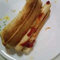 クック105KEH☆'s cooksnap of when they made 朝食☆カレーキャベツのウインナートースト.