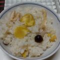 さーパパ's cooksnap of when they made 秋のめぐみ　きのこの入った栗ごはん.