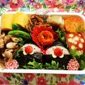 3chan。's cooksnap of when they made キャラ弁＊簡単♪クリスマスブラックサンタ.