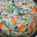 こばっちのかよぴん's cooksnap of when they made 鶏モモ肉小松菜舞茸のシチュー・ルーなし.