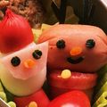 ピノたん's cooksnap of when they made キャラ弁＊簡単♪クリスマスうずらサンタ.