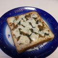 龍青空ママ's cooksnap of when they made とりそぼろと大葉のトースト.