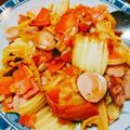 にゃちもと's cooksnap of when they made 簡単！美味！ウインナーと白菜の中華風炒め.
