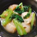 こはる・▽・'s cooksnap of when they made お麩と小松菜の煮びたし.