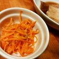 ひらたん0607's cooksnap of when they made 人参の大量消費。ごま香る人参シリシリ.
