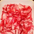miyutsuki's cooksnap of when they made 簡単な常備菜♪赤大根/大根の酢漬け.