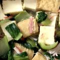 ポチわんこ's cooksnap of when they made ☆厚揚げの青梗菜とカニかまのアンかけ☆.