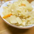 rakuen's cooksnap of when they made 真鯛のあらで旨みup♡大根の炊き込みご飯.
