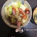 にむばすしゅたーぜん's cooksnap of when they made キャベツとウインナーと卵のとろり丼.