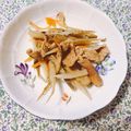 yesmama's cooksnap of when they made ごぼうのカレーきんぴら.