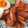 らてすけ's cooksnap of when they made 朝食お弁当に☆魚肉ソーセージのケチャ炒め.