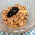 ぽぽきゅ's cooksnap of when they made 納豆☝海苔の佃煮カラシでごはんですよ～♪.