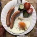 Kensuke108's cooksnap of when they made ソーセージソテー＆目玉焼き.