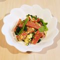 Richland☆Y's cooksnap of when they made スパム小松菜卵の炒め物【マヨカレー味】.