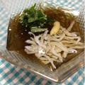 ぽぽきゅ's cooksnap of when they made おつまみ✿速攻完成！生しらすのもずく和え.