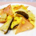アイリッシュショコラ's cooksnap of when they made エリンギ＆ハム入りスクランブルエッグ.
