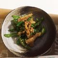 kmhtomoko's cooksnap of when they made 時短レシピ焼きピーマンと薄揚げの胡麻和え.