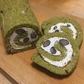 りすぼん's cooksnap of when they made 抹茶のロールケーキ和風きなこクリーム♪.