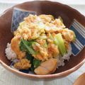 バカリャウ's cooksnap of when they made 豚と青梗菜の梅たまごとじ丼.