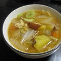 るる子's cooksnap of when they made ≪さつま汁≫さつまいも(^○^)みそ汁♪.