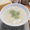バカリャウ's cooksnap of when they made ミキサー不要 れんこんの温かポタージュ。.