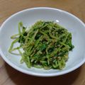 かのふと's cooksnap of when they made シャキシャキ☆豆苗のごま和え.