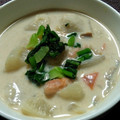 クック0J3KJC☆'s cooksnap of when they made 牛乳不使用◆里芋とかぶの和風豆乳シチュー.