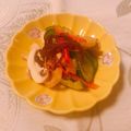 yesmama's cooksnap of when they made マッシュルームと胡瓜と薄揚げの酢の物.