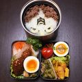 氷藍☆ひらん's cooksnap of when they made 昭和アニメキャラ弁！キン肉マン.