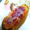 choco831's cooksnap of when they made イチゴミルクトースト.