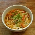 といじ's cooksnap of when they made ランチにも♪油揚げと豚肉の卵とじうどん.
