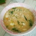 moz煮's cooksnap of when they made 土鍋で炊く水菜と卵のお粥.