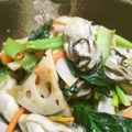 ばばりーん's cooksnap of when they made 牡蠣とレンコンのバター醤油炒め.