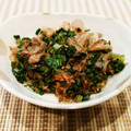 あーこ姐's cooksnap of when they made 冷え症さんに♪大根の葉の生姜炒め.