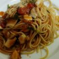 底魚父さん's cooksnap of when they made タコとトマトのパスタ（オクトパスタ）.